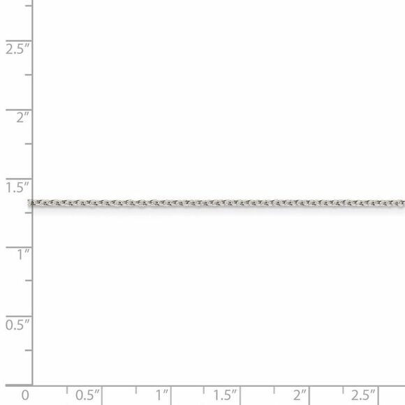 1.5mm, Sterling Silver Classic Solid Cable Chain Necklace, 30 Inch - Picture 5 of 8